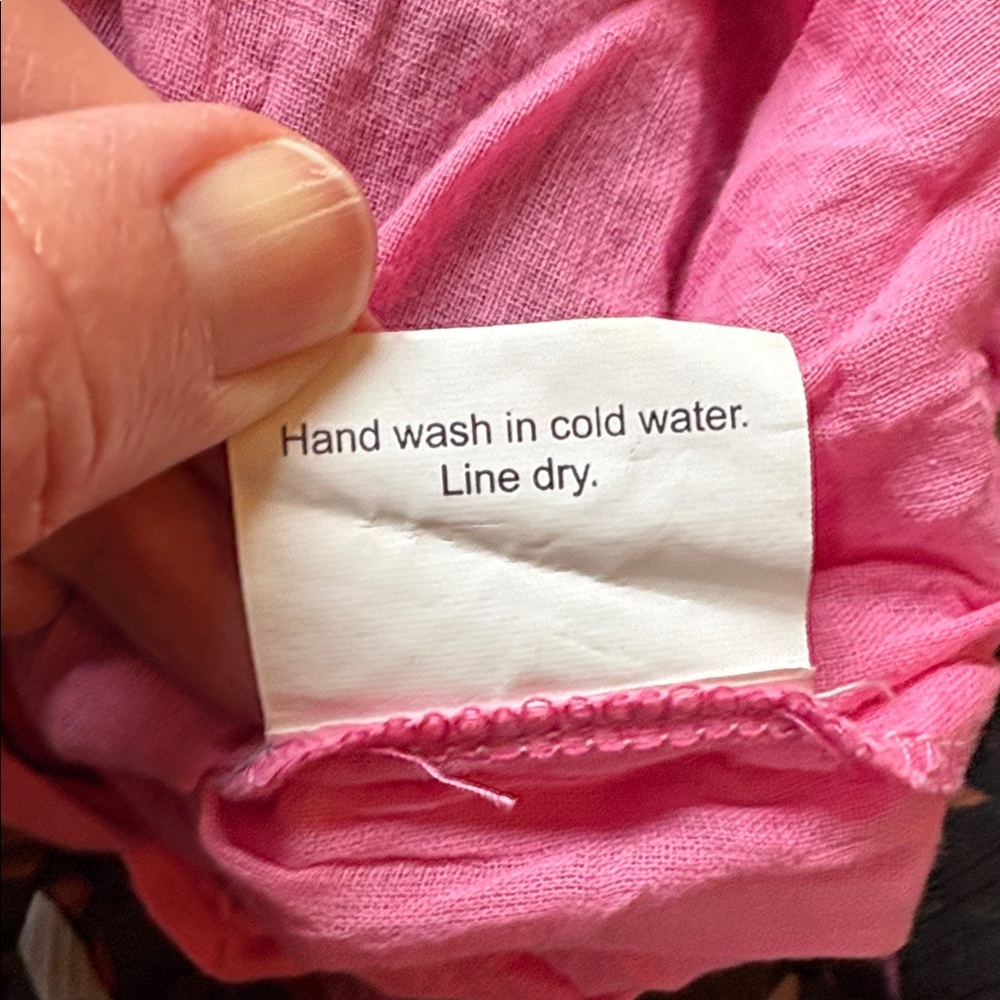 Earthbound sz  L elastic waist floral tiered ruffled flowy cropped pants - Picture 9 of 9